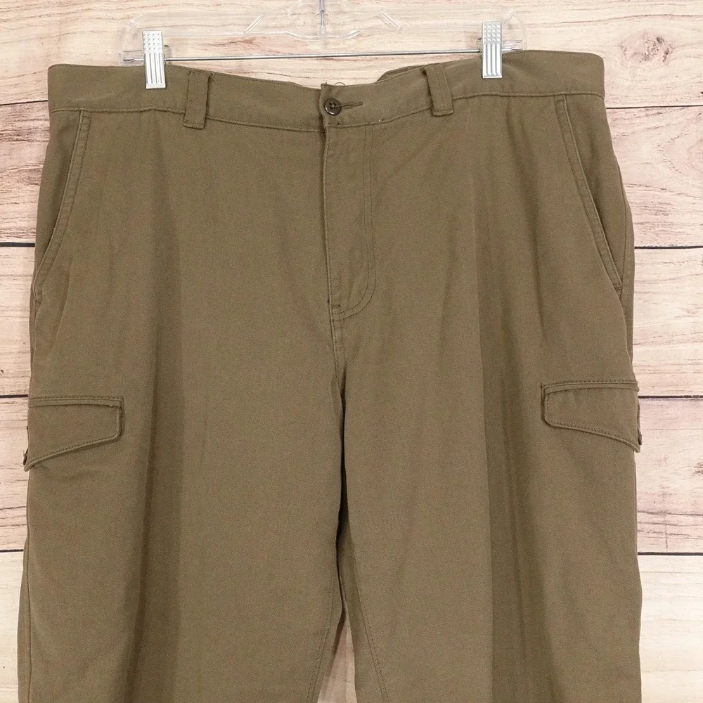 Cremieux Collection Cargo Pants Mens 38x29 Brown Regular Fit Pockets